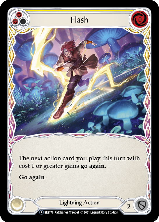 Flash (Yellow) [U-ELE178] (Tales of Aria Unlimited)  Unlimited Rainbow Foil | L.A. Mood Comics and Games