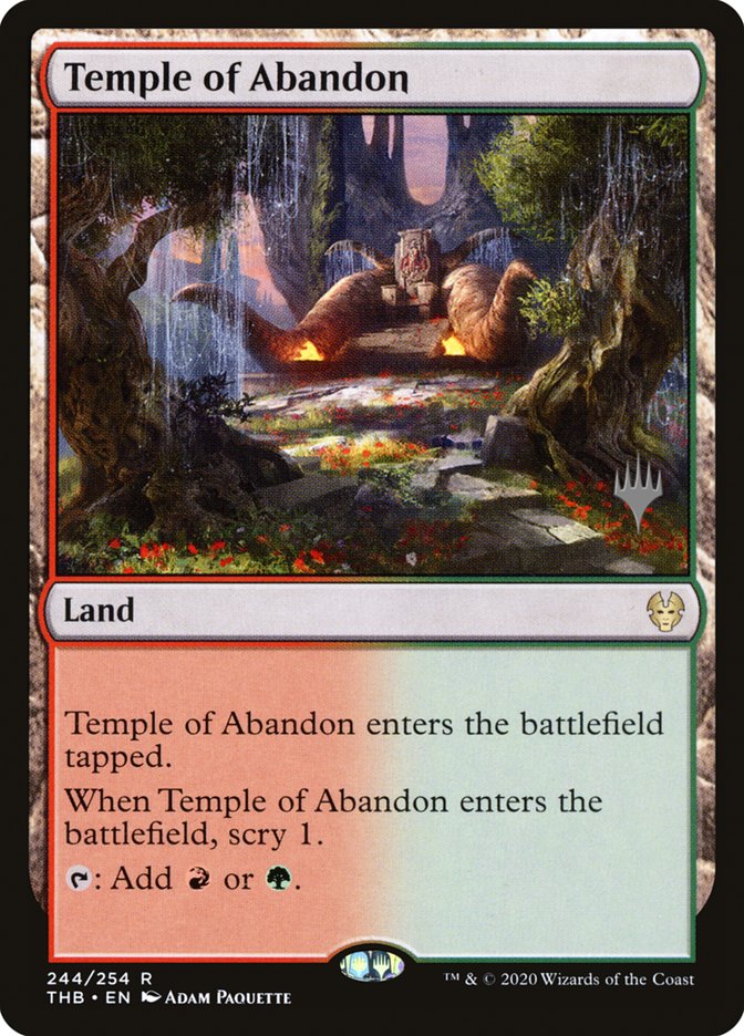 Temple of Abandon (Promo Pack) [Theros Beyond Death Promos] | L.A. Mood Comics and Games