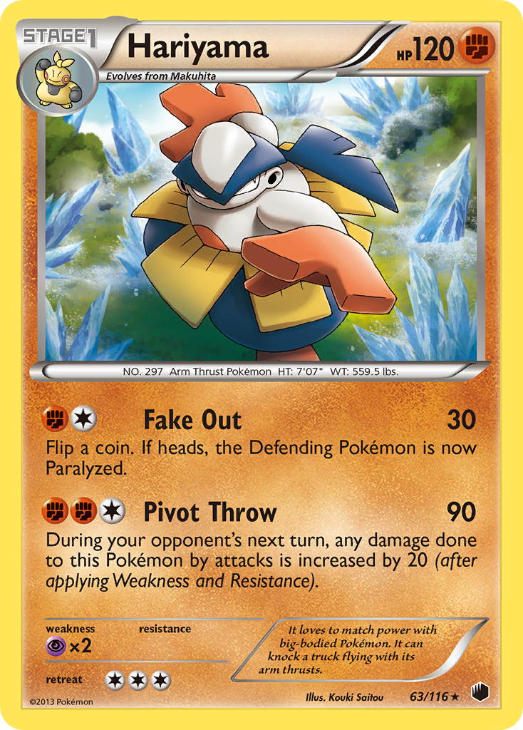 Hariyama (63/116) [Black & White: Plasma Freeze] | L.A. Mood Comics and Games