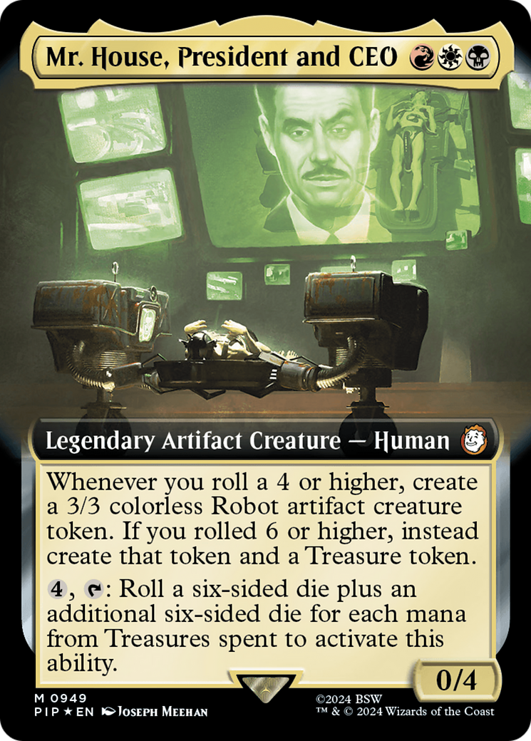 Mr. House, President and CEO (Extended Art) (Surge Foil) [Fallout] | L.A. Mood Comics and Games