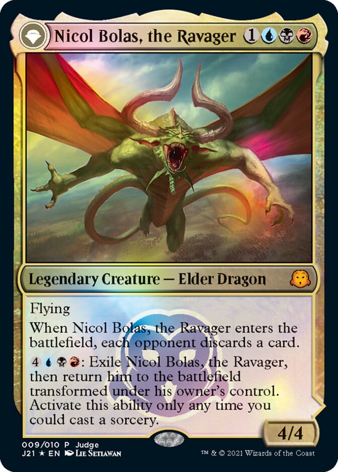 Nicol Bolas, the Ravager // Nicol Bolas, the Arisen [Judge Gift Cards 2021] | L.A. Mood Comics and Games