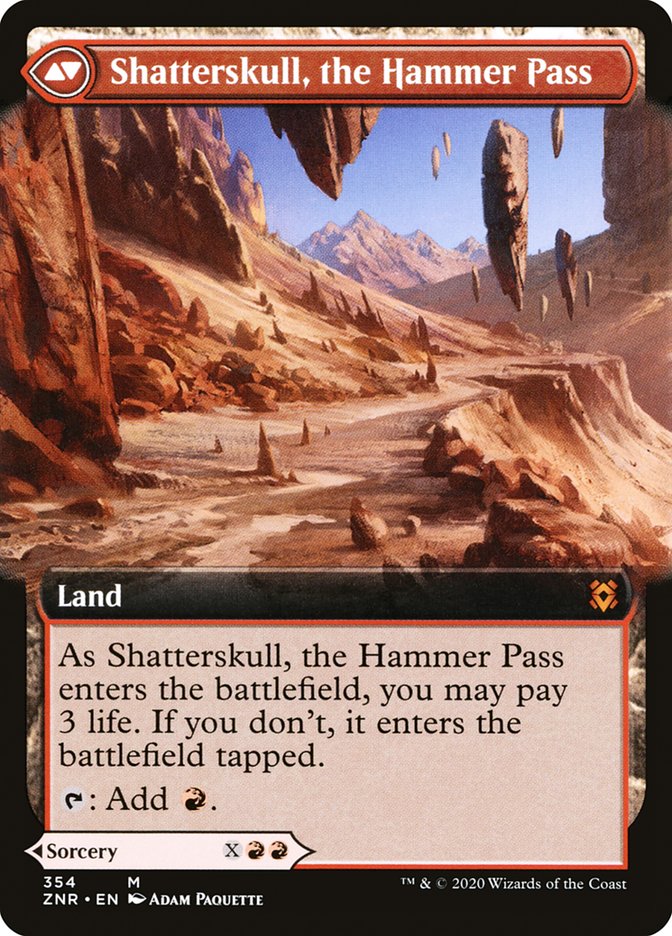 Shatterskull Smashing // Shatterskull, the Hammer Pass (Extended Art) [Zendikar Rising] | L.A. Mood Comics and Games