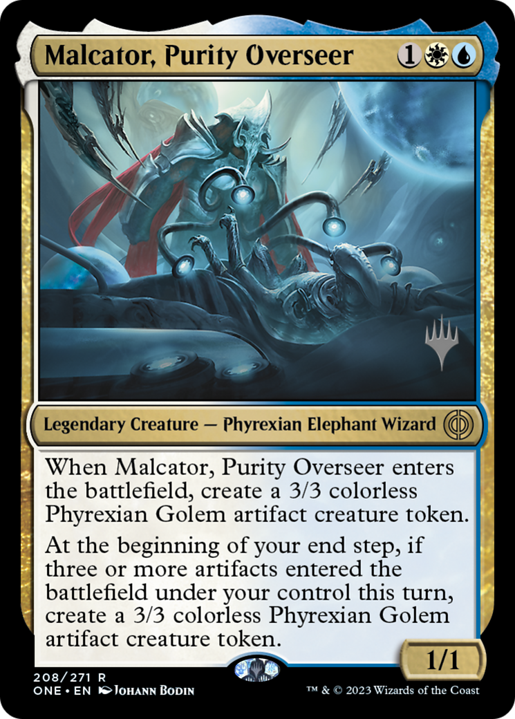 Malcator, Purity Overseer (Promo Pack) [Phyrexia: All Will Be One Promos] | L.A. Mood Comics and Games