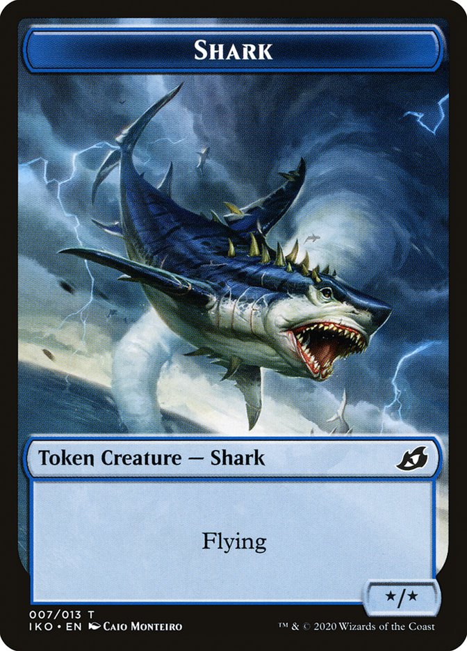Shark Token [Ikoria: Lair of Behemoths Tokens] | L.A. Mood Comics and Games