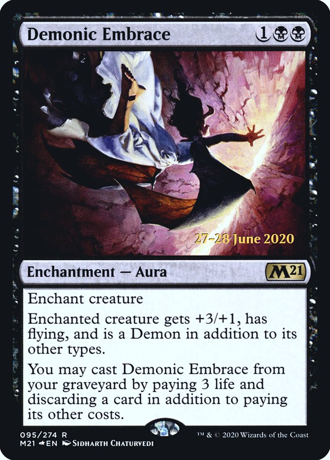 Demonic Embrace [Core Set 2021 Prerelease Promos] | L.A. Mood Comics and Games