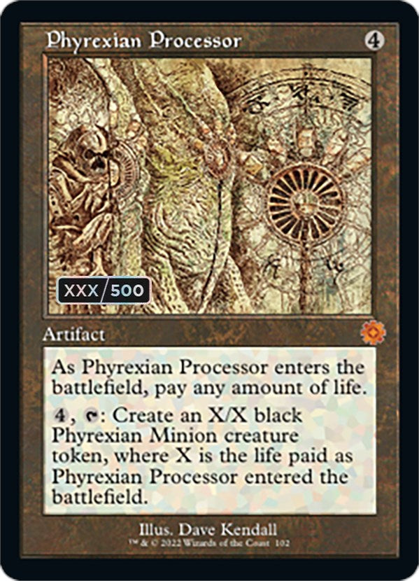 Phyrexian Processor (Retro Schematic) (Serialized) [The Brothers' War Retro Artifacts] | L.A. Mood Comics and Games