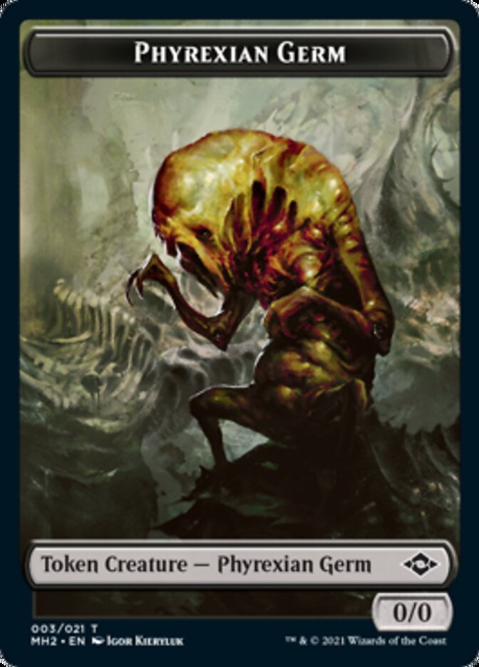 Phyrexian Germ // Treasure (21) Double-Sided Token [Modern Horizons 2 Tokens] | L.A. Mood Comics and Games