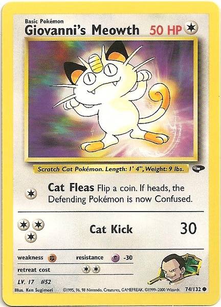 Giovanni's Meowth (74/132) [Gym Challenge Unlimited] | L.A. Mood Comics and Games