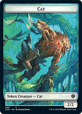 Saproling // Cat Double-Sided Token [Starter Commander Decks] | L.A. Mood Comics and Games