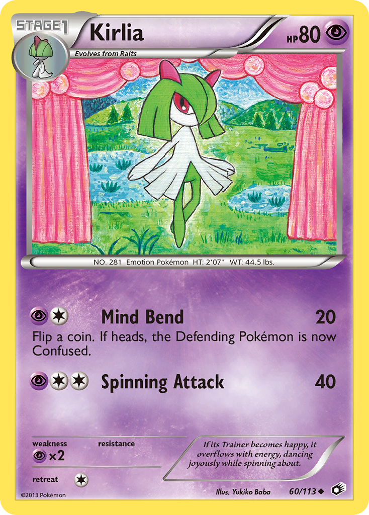 Kirlia (60/113) [Black & White: Legendary Treasures] | L.A. Mood Comics and Games