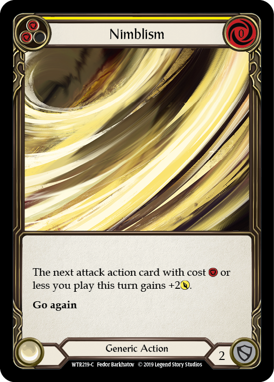 Nimblism (Yellow) [WTR219-C] (Welcome to Rathe)  Alpha Print Rainbow Foil | L.A. Mood Comics and Games