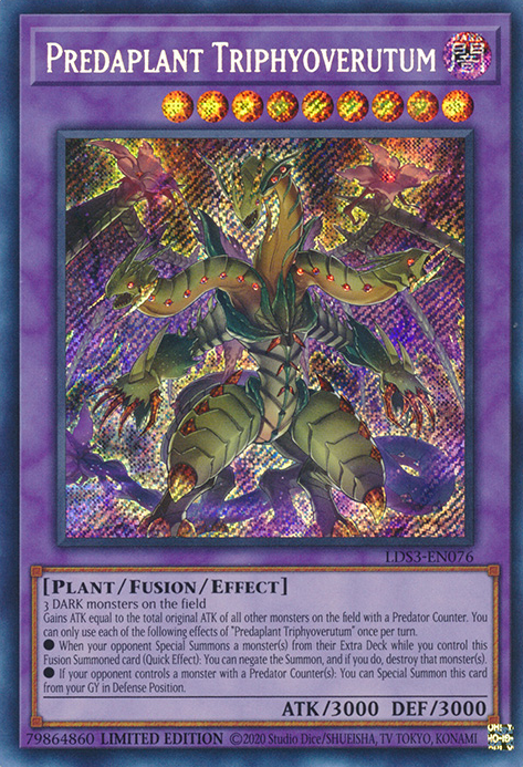 Predaplant Triphyoverutum [LDS3-EN076] Secret Rare | L.A. Mood Comics and Games
