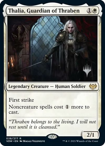 Thalia, Guardian of Thraben (Promo Pack) [Innistrad: Crimson Vow Promos] | L.A. Mood Comics and Games