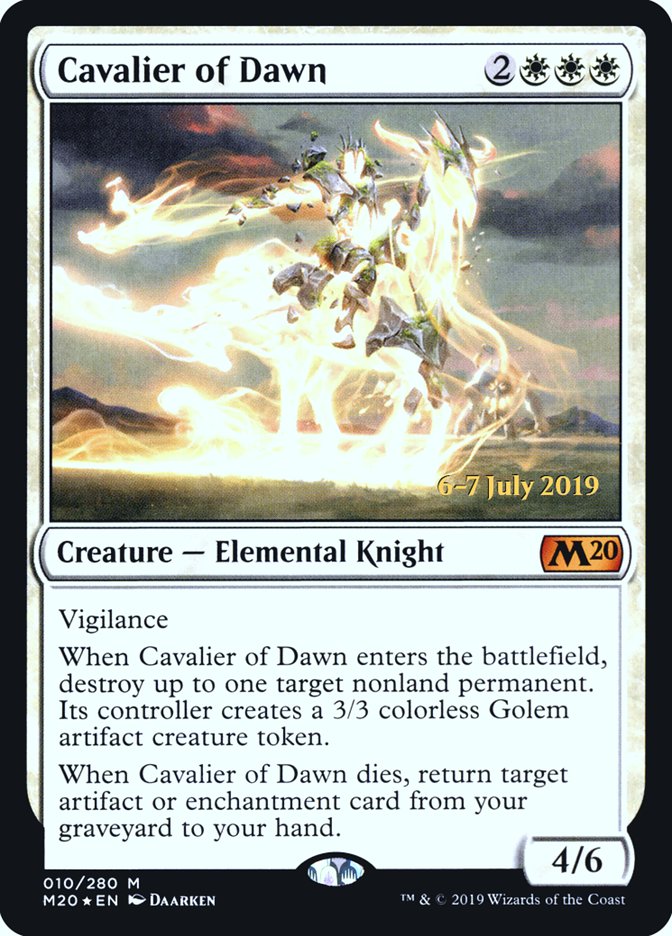 Cavalier of Dawn [Core Set 2020 Prerelease Promos] | L.A. Mood Comics and Games