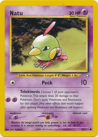 Natu (67/111) [Neo Genesis Unlimited] | L.A. Mood Comics and Games