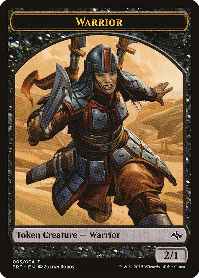 Warrior Token [Fate Reforged Tokens] | L.A. Mood Comics and Games