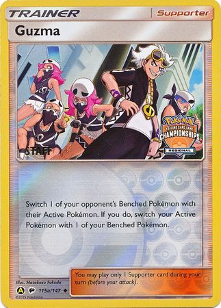 Guzma (115a/147) (Regional Championship Promo Staff) [Sun & Moon: Burning Shadows] | L.A. Mood Comics and Games