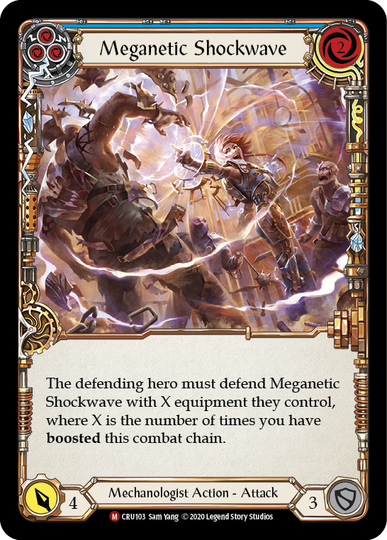 Meganetic Shockwave [CRU103] (Crucible of War)  1st Edition Rainbow Foil | L.A. Mood Comics and Games