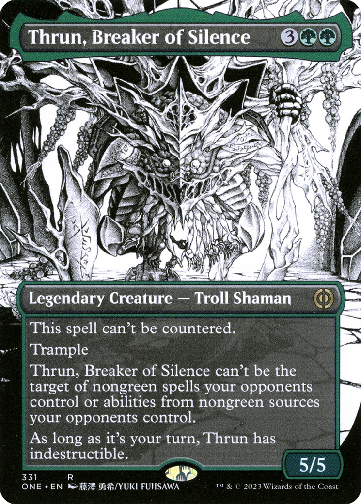 Thrun, Breaker of Silence (Borderless Manga) [Phyrexia: All Will Be One] | L.A. Mood Comics and Games