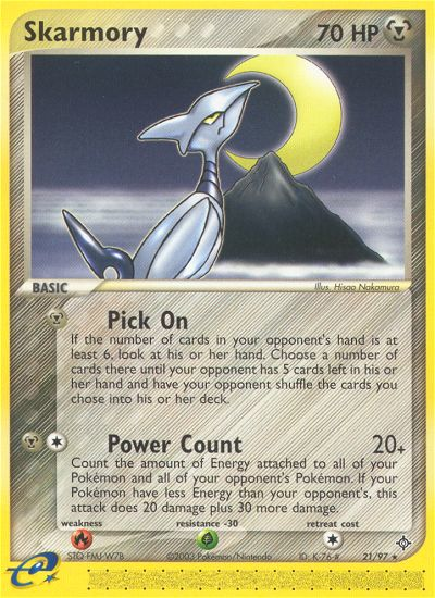 Skarmory (21/97) [EX: Dragon] | L.A. Mood Comics and Games