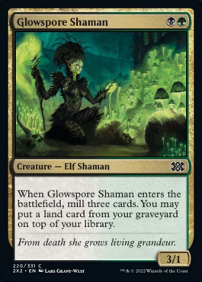 Glowspore Shaman [Double Masters 2022] | L.A. Mood Comics and Games