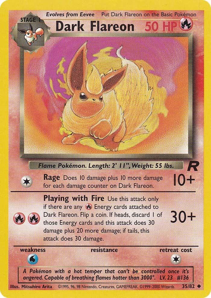 Dark Flareon (35/82) [Team Rocket Unlimited] | L.A. Mood Comics and Games