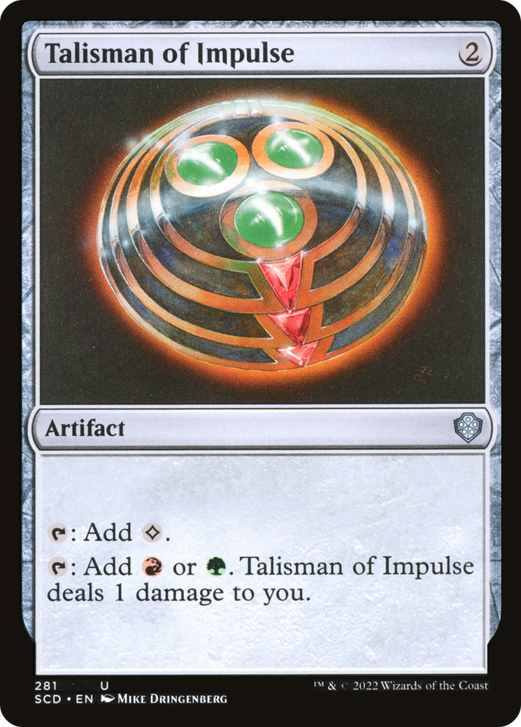 Talisman of Impulse [Starter Commander Decks] | L.A. Mood Comics and Games