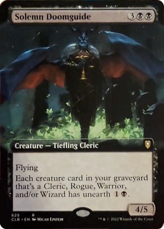 Solemn Doomguide (Extended Art) [Commander Legends: Battle for Baldur's Gate] | L.A. Mood Comics and Games