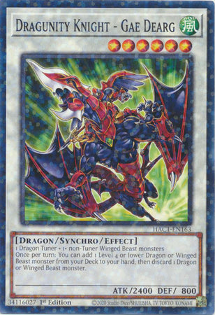 Dragunity Knight - Gae Dearg (Duel Terminal) [HAC1-EN163] Common | L.A. Mood Comics and Games
