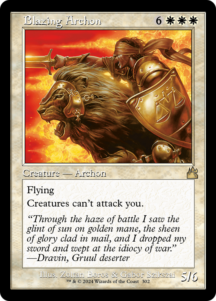 Blazing Archon (Retro Frame) [Ravnica Remastered] | L.A. Mood Comics and Games