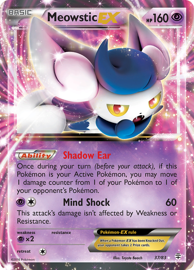 Meowstic EX (37/83) [XY: Generations] | L.A. Mood Comics and Games