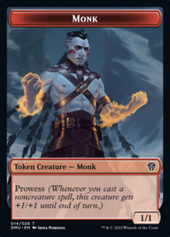 Bird (002) // Monk Double-Sided Token [Dominaria United Tokens] | L.A. Mood Comics and Games