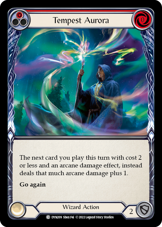 Tempest Aurora (Red) [DYN209] (Dynasty)  Rainbow Foil | L.A. Mood Comics and Games