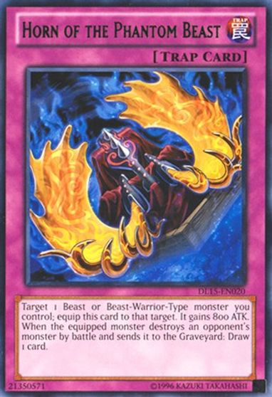Horn of the Phantom Beast (Purple) [DL15-EN020] Rare | L.A. Mood Comics and Games