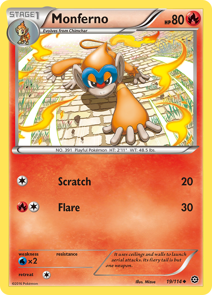 Monferno (19/114) [XY: Steam Siege] | L.A. Mood Comics and Games