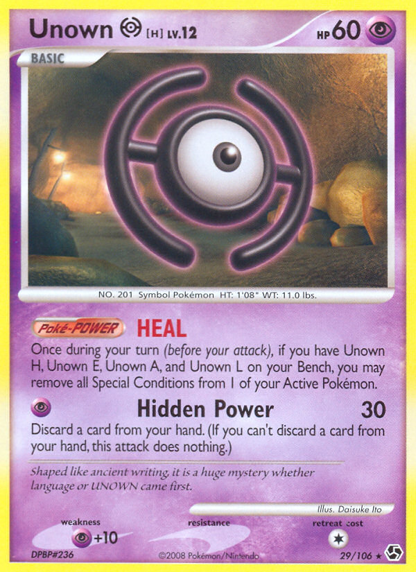 Unown H (29/106) [Diamond & Pearl: Great Encounters] | L.A. Mood Comics and Games