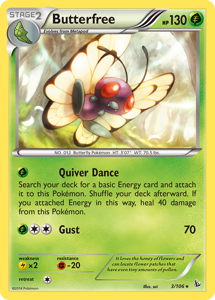 Butterfree (3/106) [XY: Flashfire] | L.A. Mood Comics and Games