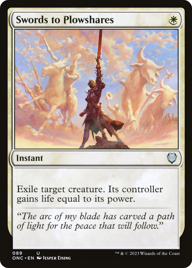 Swords to Plowshares [Phyrexia: All Will Be One Commander] | L.A. Mood Comics and Games