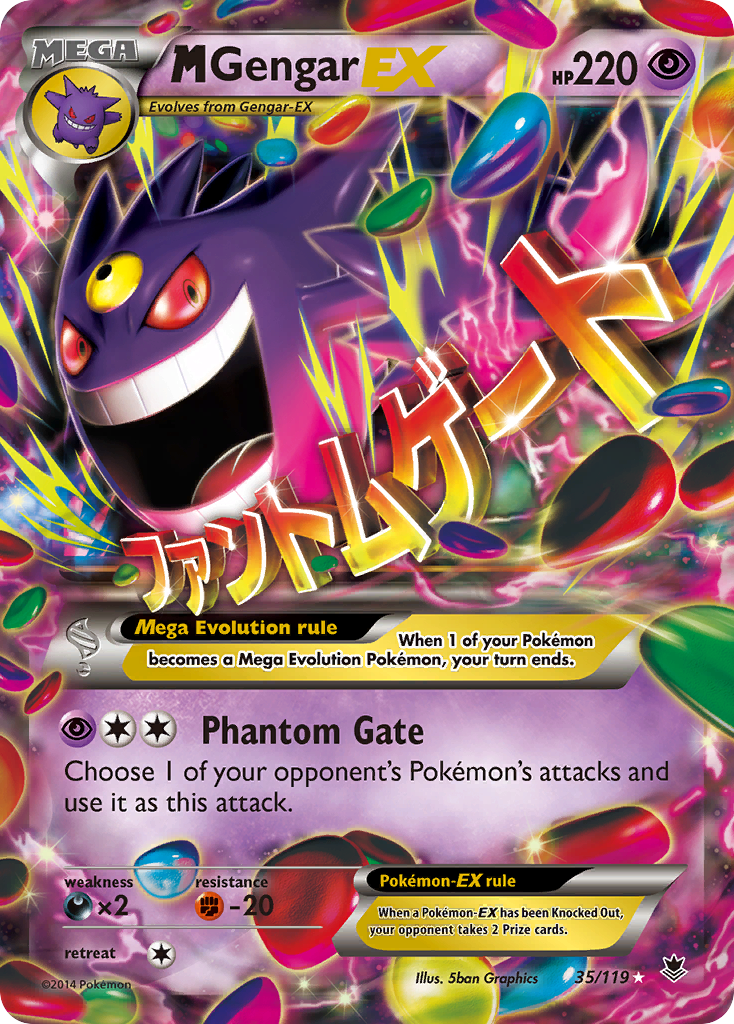 M Gengar EX (35/119) [XY: Phantom Forces] | L.A. Mood Comics and Games