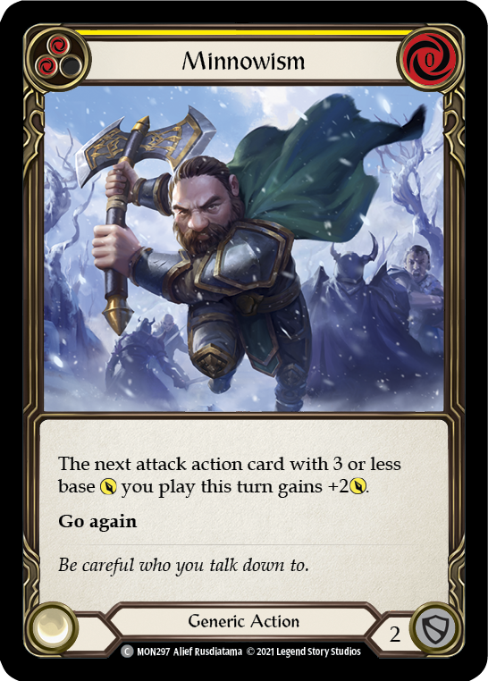 Minnowism (Yellow) [MON297] (Monarch)  1st Edition Normal | L.A. Mood Comics and Games