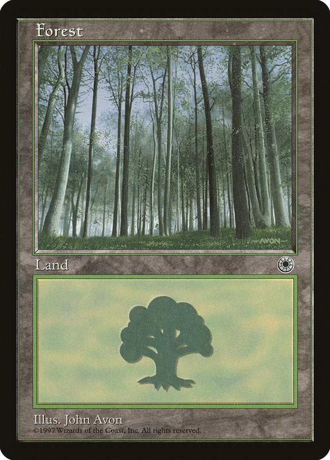 Forest (Green Signature with White Bark Trees) [Portal] | L.A. Mood Comics and Games