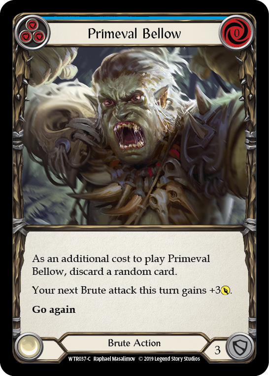 Primeval Bellow (Blue) [WTR037-C] (Welcome to Rathe)  Alpha Print Normal | L.A. Mood Comics and Games
