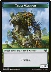 Treasure // Troll Warrior Double-Sided Token [Kaldheim Tokens] | L.A. Mood Comics and Games