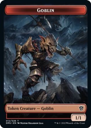 Zombie Knight // Goblin Double-Sided Token [Dominaria United Commander Tokens] | L.A. Mood Comics and Games