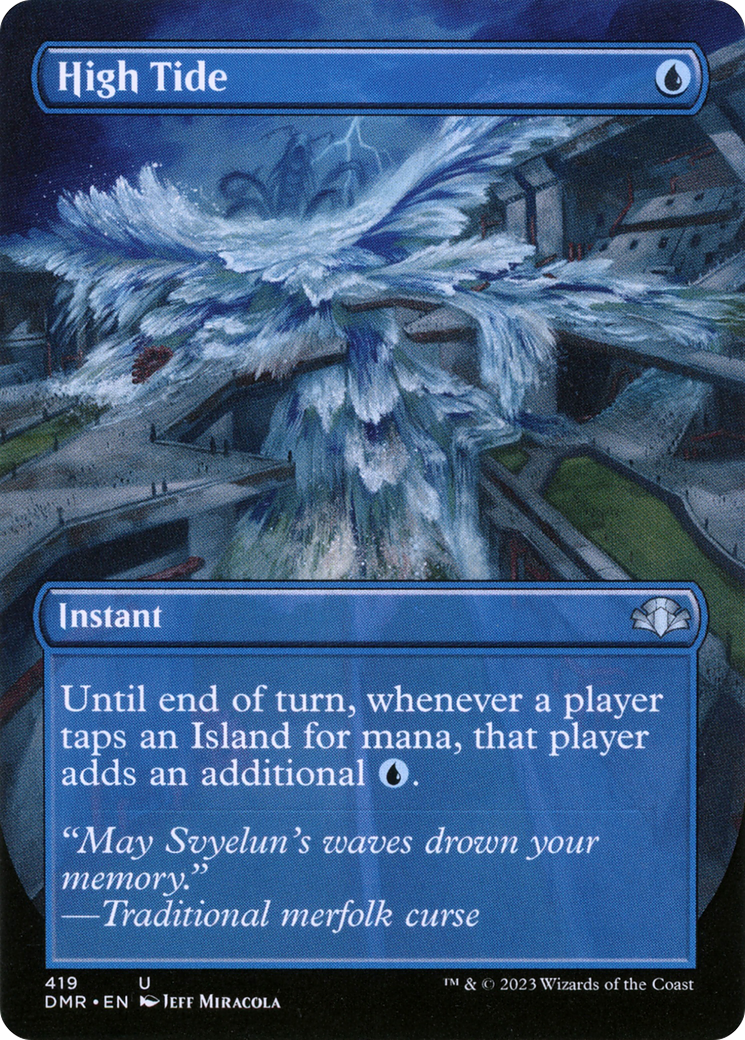 High Tide (Borderless Alternate Art) [Dominaria Remastered] | L.A. Mood Comics and Games