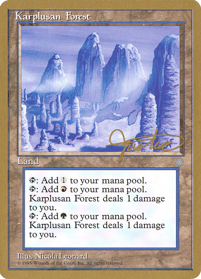 Karplusan Forest (Mark Justice) [Pro Tour Collector Set] | L.A. Mood Comics and Games