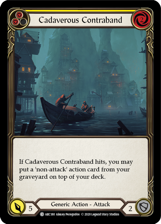 Cadaverous Contraband (Yellow) [U-ARC180] (Arcane Rising Unlimited)  Unlimited Normal | L.A. Mood Comics and Games