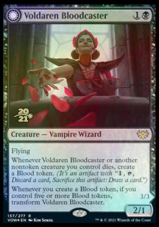 Voldaren Bloodcaster // Bloodbat Summoner [Innistrad: Crimson Vow Prerelease Promos] | L.A. Mood Comics and Games