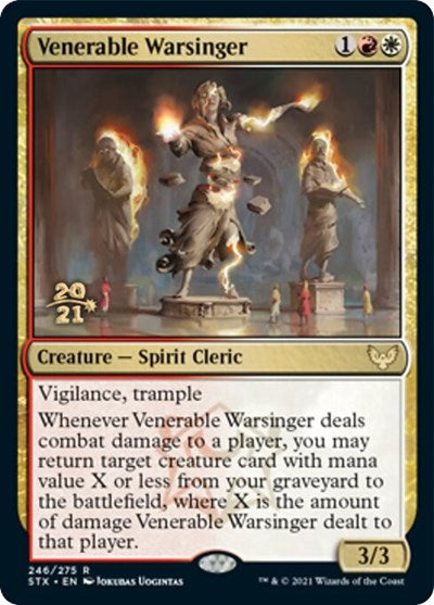 Venerable Warsinger [Strixhaven: School of Mages Prerelease Promos] | L.A. Mood Comics and Games