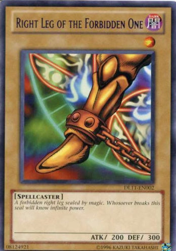 Right Leg of the Forbidden One (Red) [DL11-EN002] Rare | L.A. Mood Comics and Games